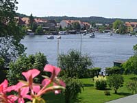 Blick auf die Malchower Drehbrücke